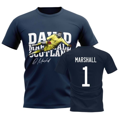 David Marshall Scotland Player Tee (Navy)