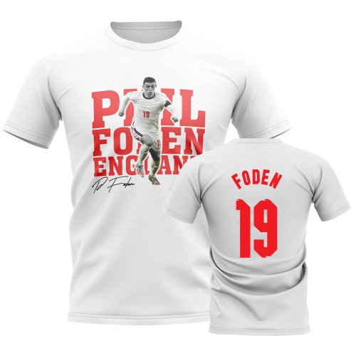 Phil Foden England Player Tee (White)