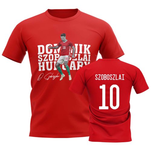 Dominik Szoboszlai Hungary Player Tee (Red)