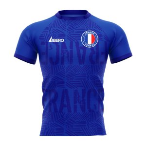 2024-2025 France Concept Home Rugby Shirt Adult Short Sleeve