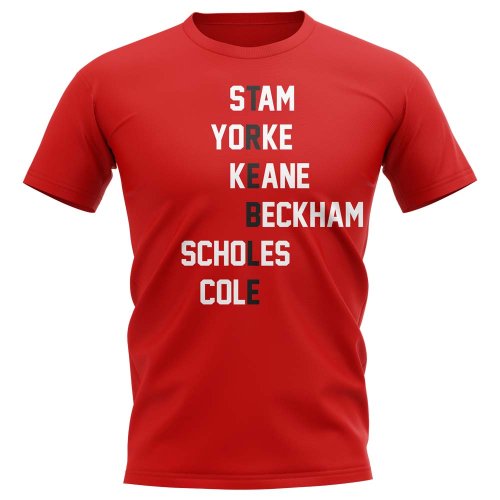 Manchester Treble Team T-Shirt (Red)