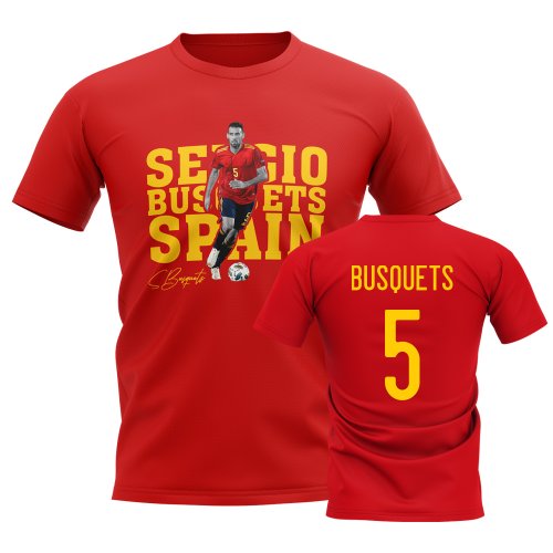 Sergio Busquets Spain Player Tee (Red)