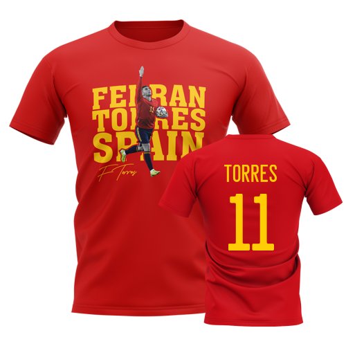 Ferran Torres Spain Player Tee (Red)