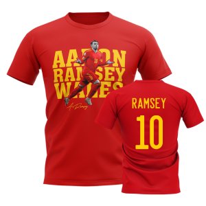 Aaron Ramsey Wales Player Tee (Red)