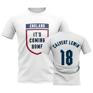 England Its Coming Home T-Shirt (Calvert Lewin 18) - White England Its Coming Home T-Shirt (Calvert Lewin 18) - White