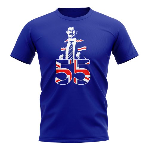 Gerrard Rangers Number 55 T-Shirt (Royal)