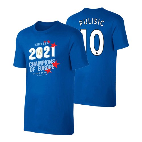 Chelsea CHAMPIONS OF EUROPE 2021 (Pulisic 10) Blue