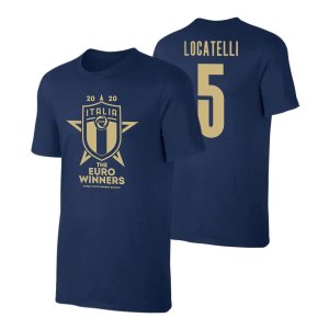 Italy WINNERS Euro 2020 (Locatelli 5) Dark Blue