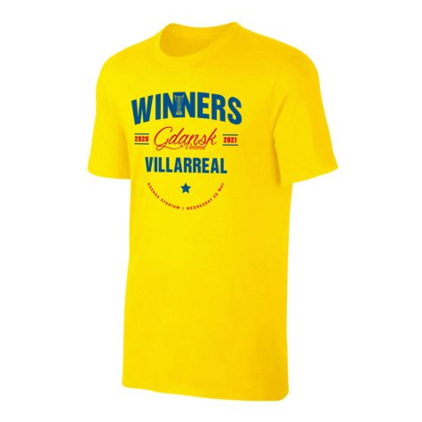 Villarreal WINNERS 2021 T-Shirt - Yellow