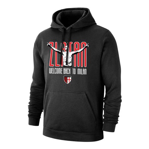 Milan Zlatan Welcome Back footer with hood, black