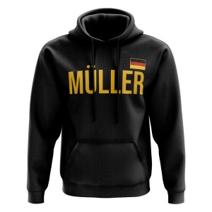 Thomas Muller Germany Name Hoody (Black)