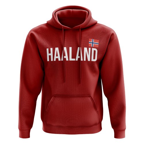 Erling Haaland Norway name hoody (red)