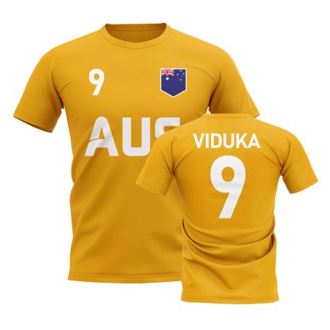 Mark Viduka Country Code Hero T-Shirt (Gold)