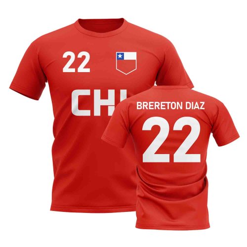 Ben Brereton Daz Country Code Chile Hero T-Shirt (Red)