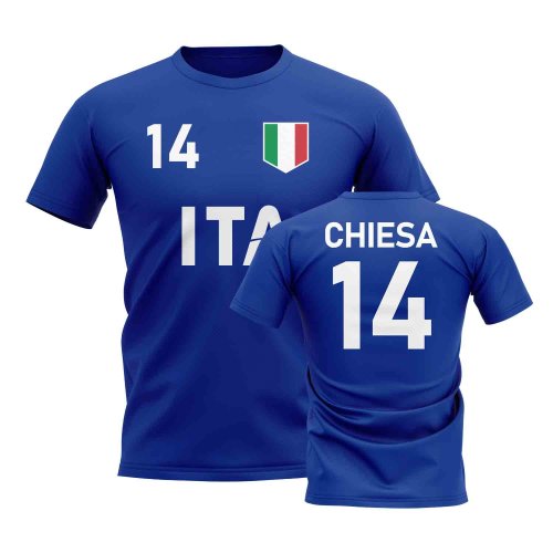 Federico Chiesa Country Code Hero T-Shirt (Blue)