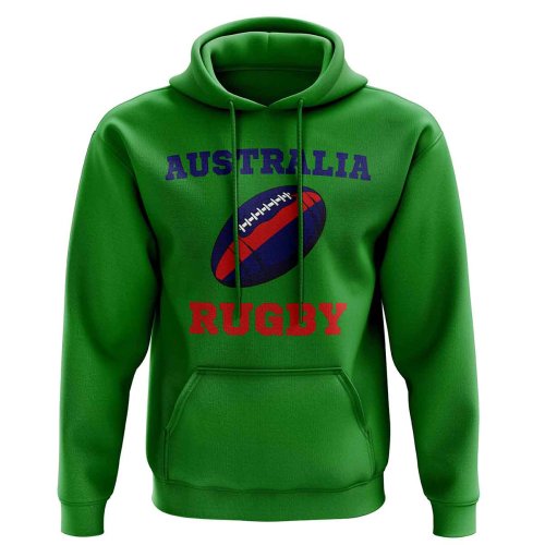 Australia Rugby Ball Hoody (Green)