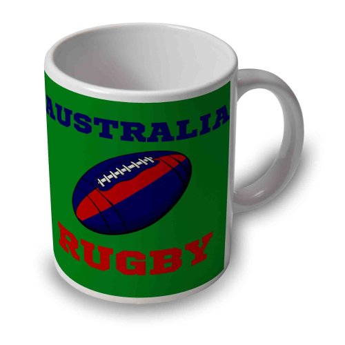 Australia Rugby Ball Mug (Green)