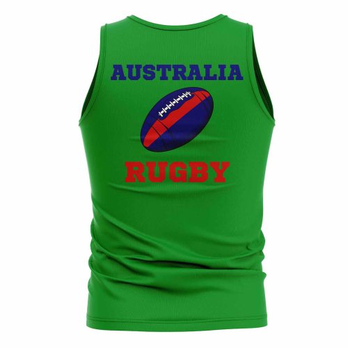 Australia Rugby Ball Tank Top (Green)