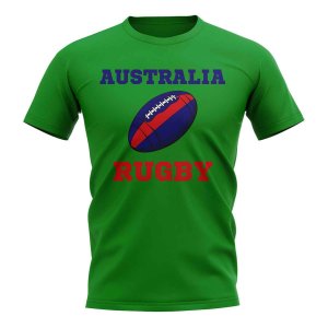 Australia Rugby Ball T-Shirt (Green)