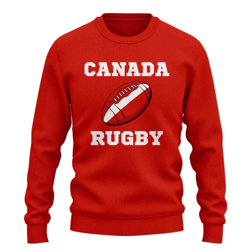 Canada Rugby Ball Sweatshirt (Red)