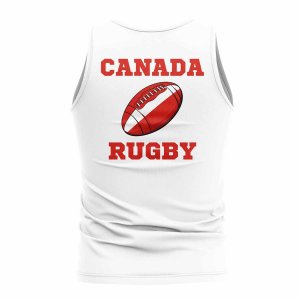 Canada Rugby Ball Tank Top (White)