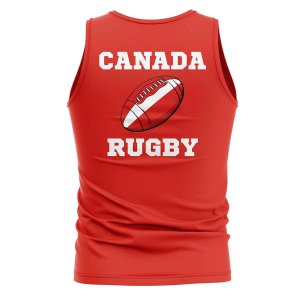 Canada Rugby Ball Tank Top (Red)