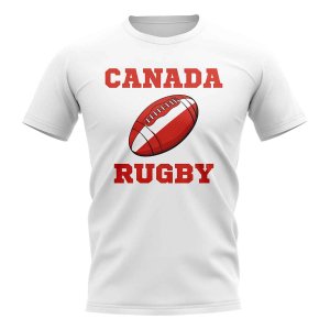 Canada Rugby Ball T-Shirt (White)