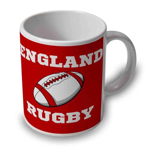 England Rugby Ball Mug (Red)