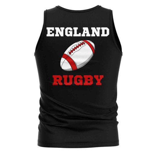 England Rugby Ball Tank Top (Black)