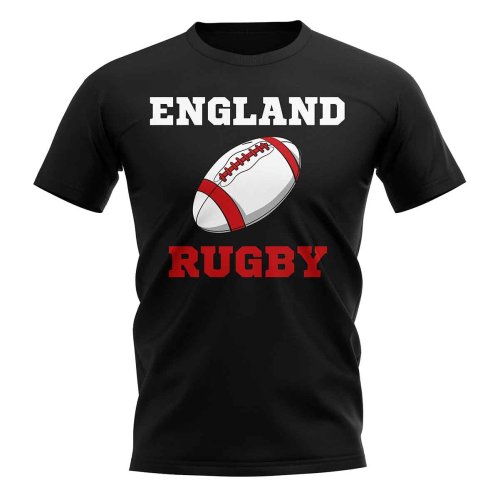 England Rugby Ball T-Shirt (Black)