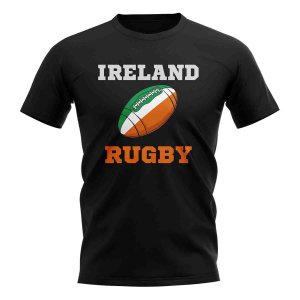 Ireland Rugby Ball T-Shirt (Black)