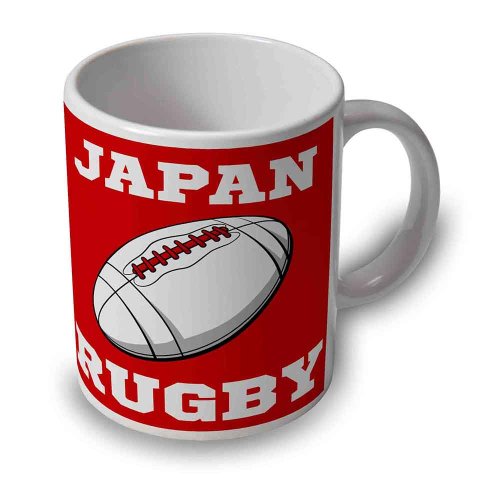 Japan Rugby Ball Mug (Red)