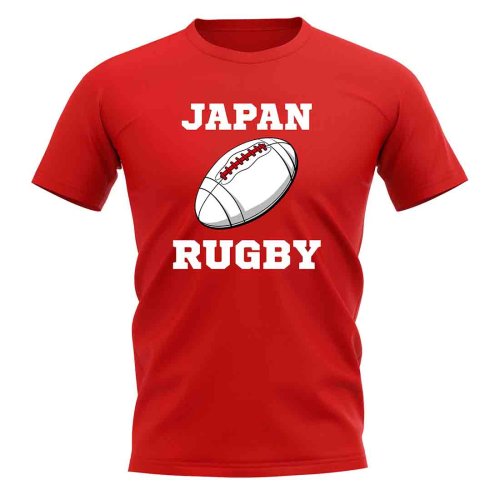 Japan Rugby Ball T-Shirt (Red)