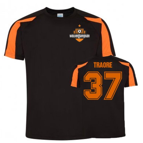 Adama Traore Wolves Sports Training Jersey (Black)