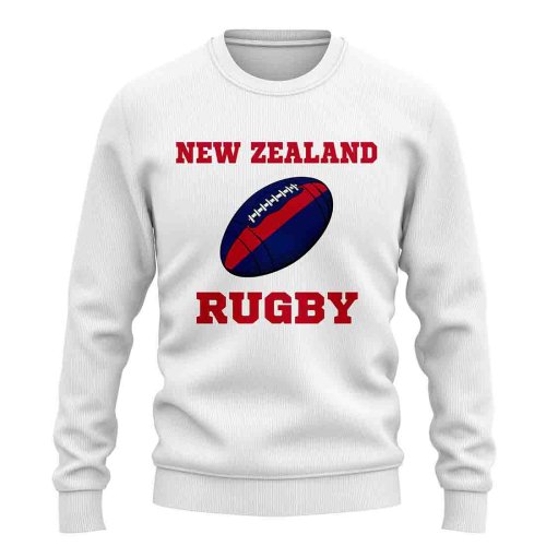 New Zealand Rugby Ball Sweatshirt (White)