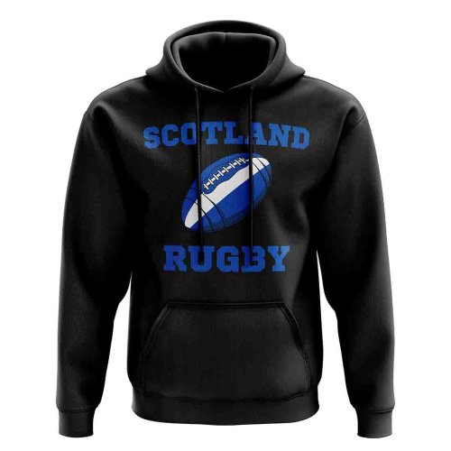 Scotland Rugby Ball Hoody (Black)