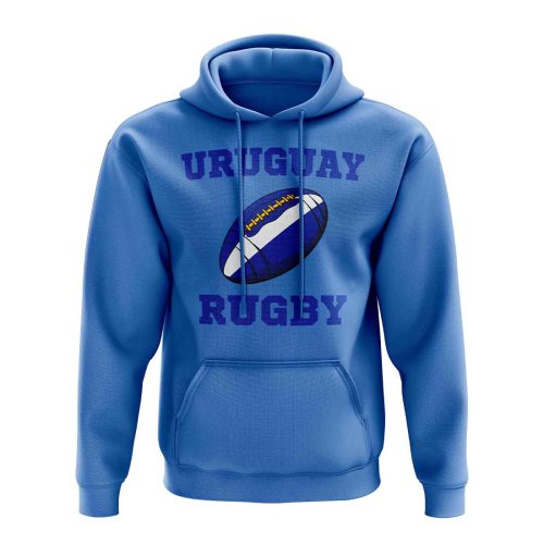 Uruguay Rugby Ball Hoody (Sky Blue)