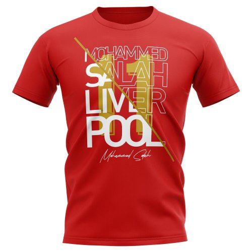 Mo Salah Liverpool Graphic Signature T-Shirt (Red)