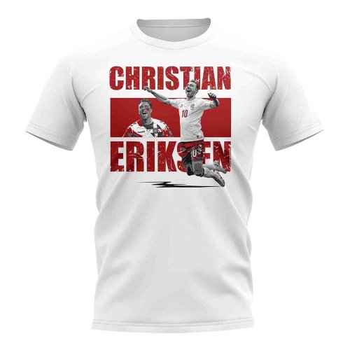 Christian Eriksen Player Collage T-Shirt (White)