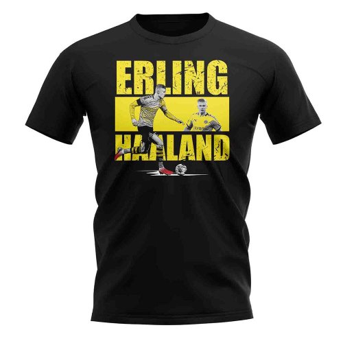 Erling Haaland Player Collage T-Shirt (Black)