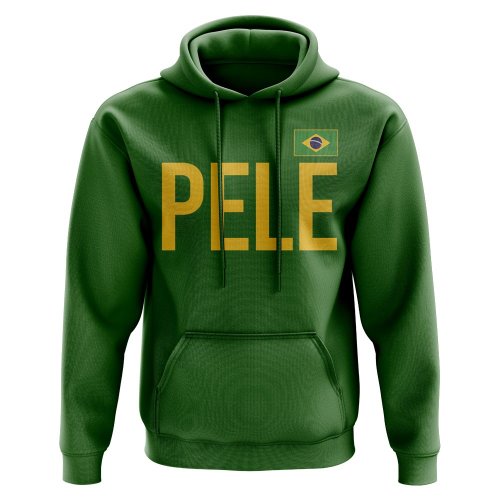 Pele Brazil Name Hoody (Green)