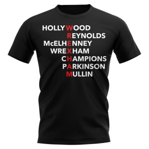 Wrexham Champions T-Shirt (Black) Wrexham Champions T-Shirt (Black)