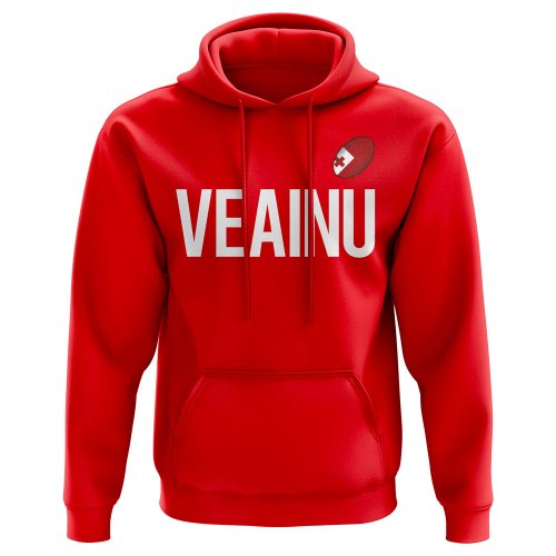 Telusa Veainu Tonga Rugby Hoody (Red)