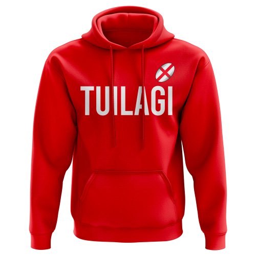 Manu Tuilagi England Rugby Hoody (Red)