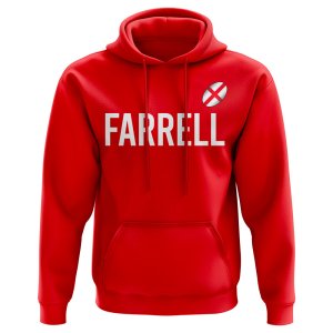 Owen Farrell England Rugby Hoody (Red)