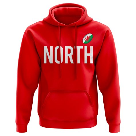 George North Wales Rugby Hoody (Red)