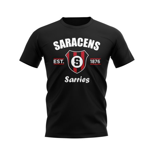 Saracens Rugby Established T-Shirt (Black)