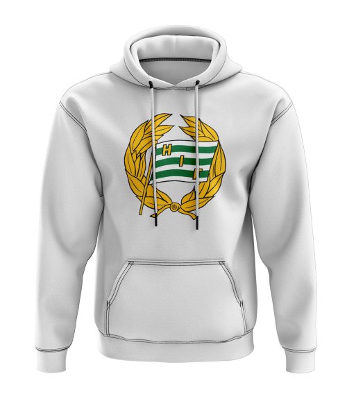 Hammarby Logo Hoody (White)