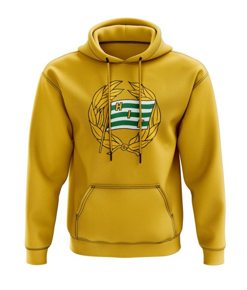 Hammarby Logo Hoody (Yellow)