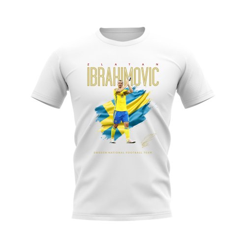 Zlatan Ibrahimovic Sweden Image T-Shirt (White)